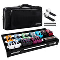 Aluminum Alloy Lightweight 28'' x 13.78'' Extra Large Guitar Pedal Board with Carry Bag H294500