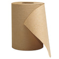 Brown 1-Ply Hardwound Roll Towels 8-Inch x 300 ft 12 Rolls I302369