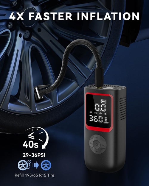 150PSI Portable Tire Inflator Air Pump V8960