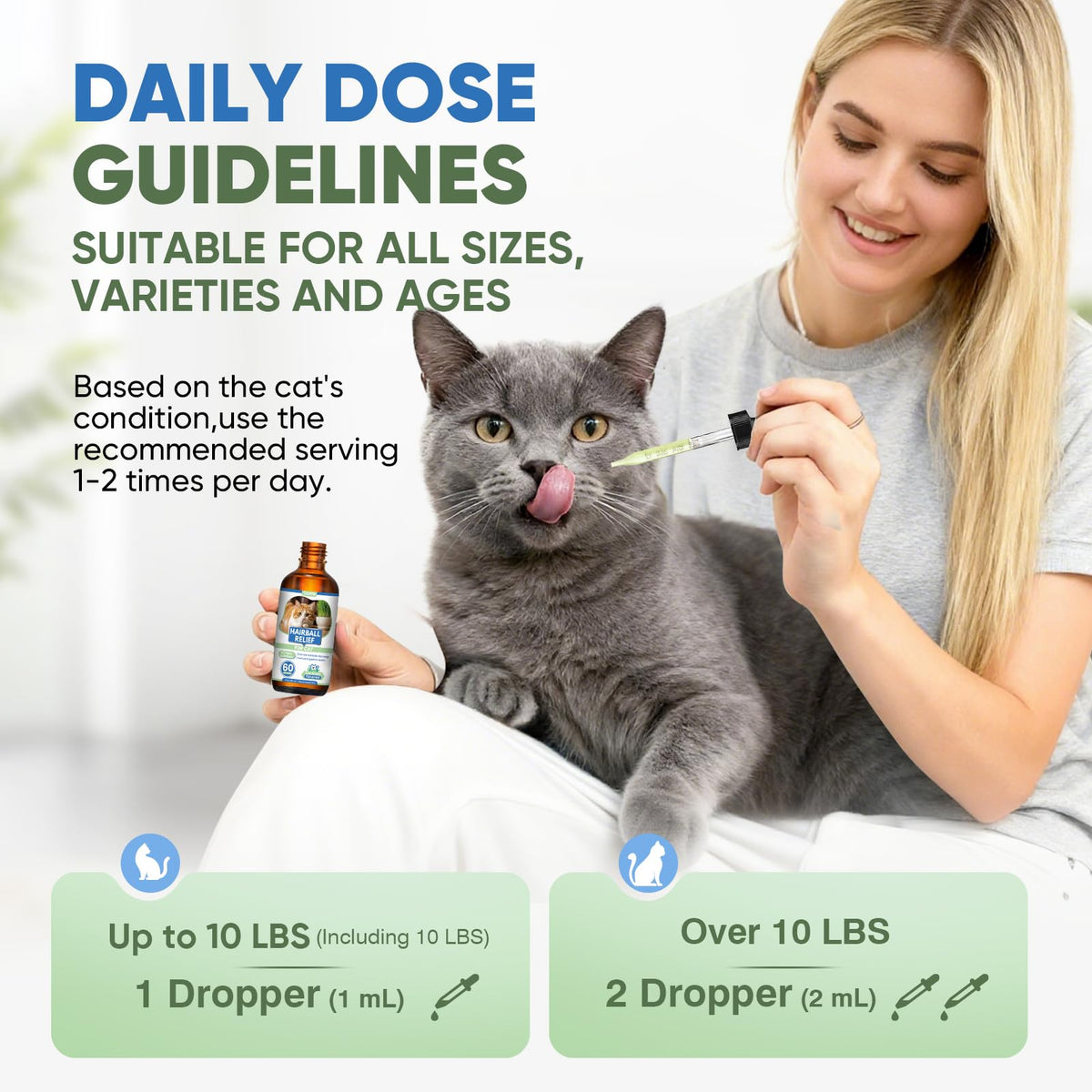 Cat Hairball Remedy Drops 60ml (2 fl oz) 2 Pack R181