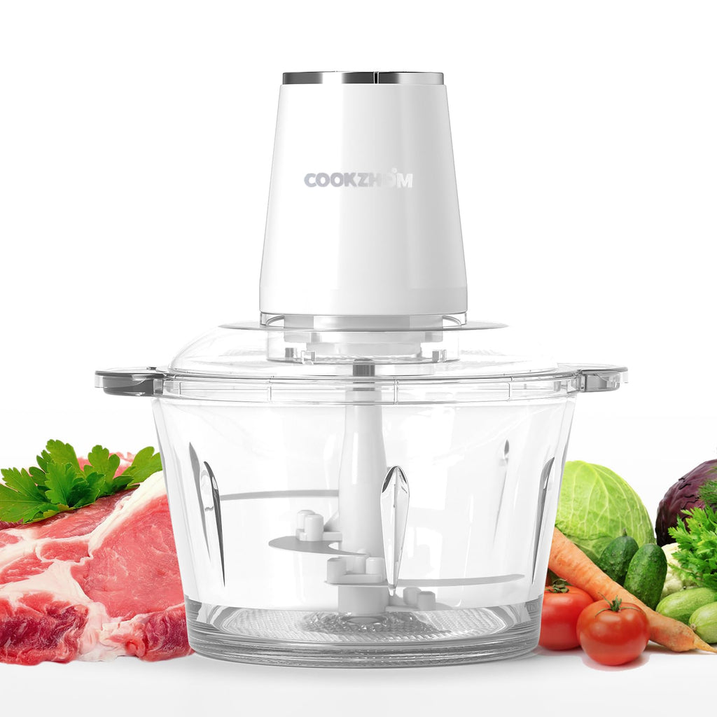 500W Stainless Steel 8-Cup Glass Bowl Food Processor R140407