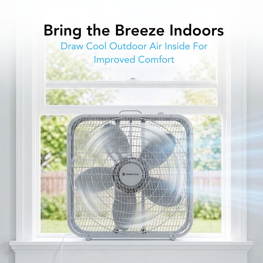 20 inch 3 Speed Box Fan with Carry Handle U28479