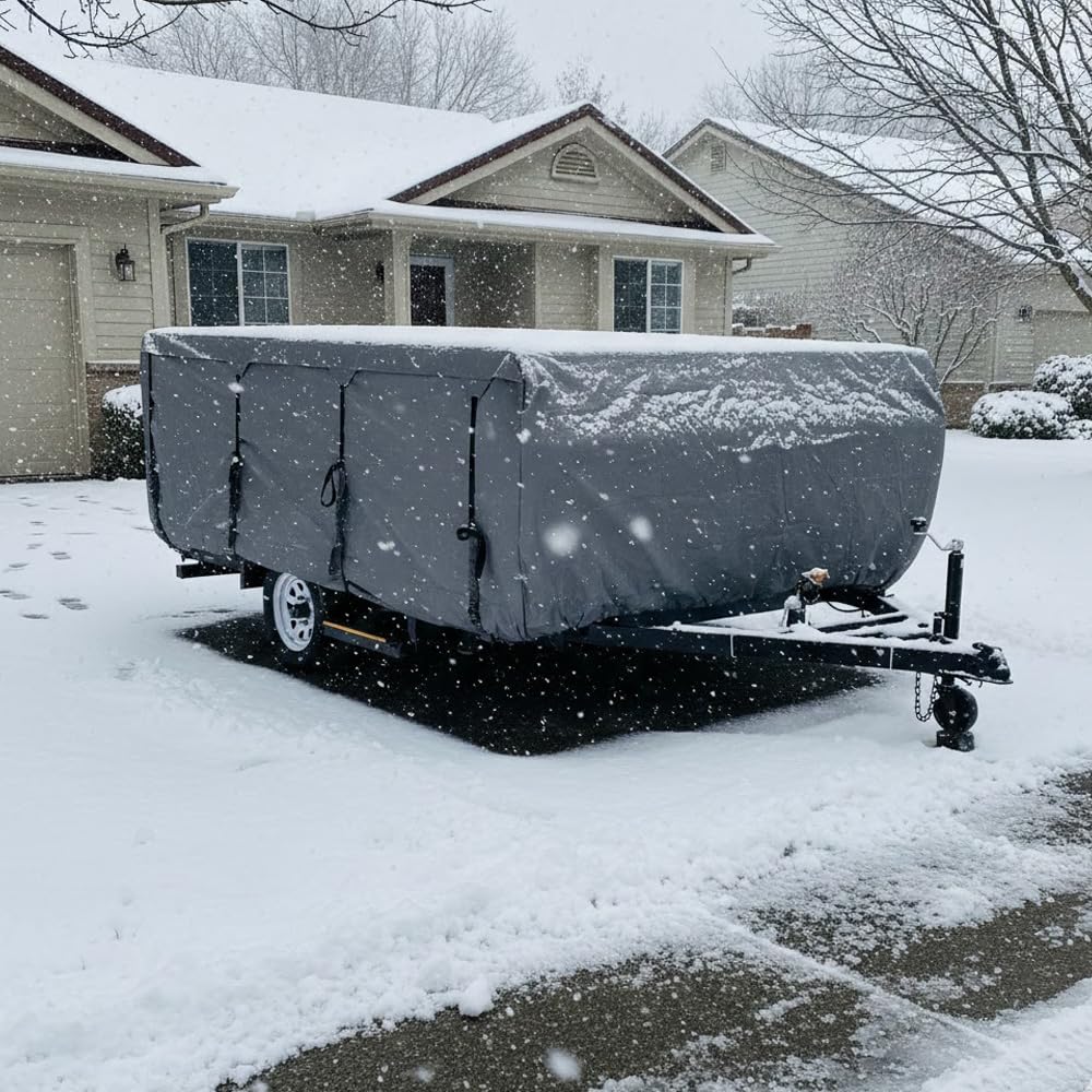 Pop-up Camper Cover 14' - 16' Water-Resistance Triple Layers Z208