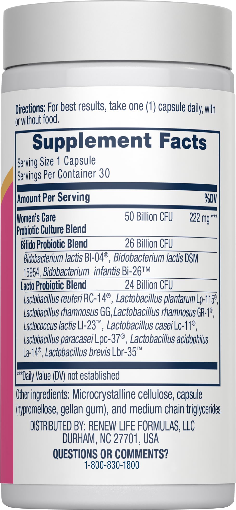 Women's Probiotic 50 Billion CFU B400