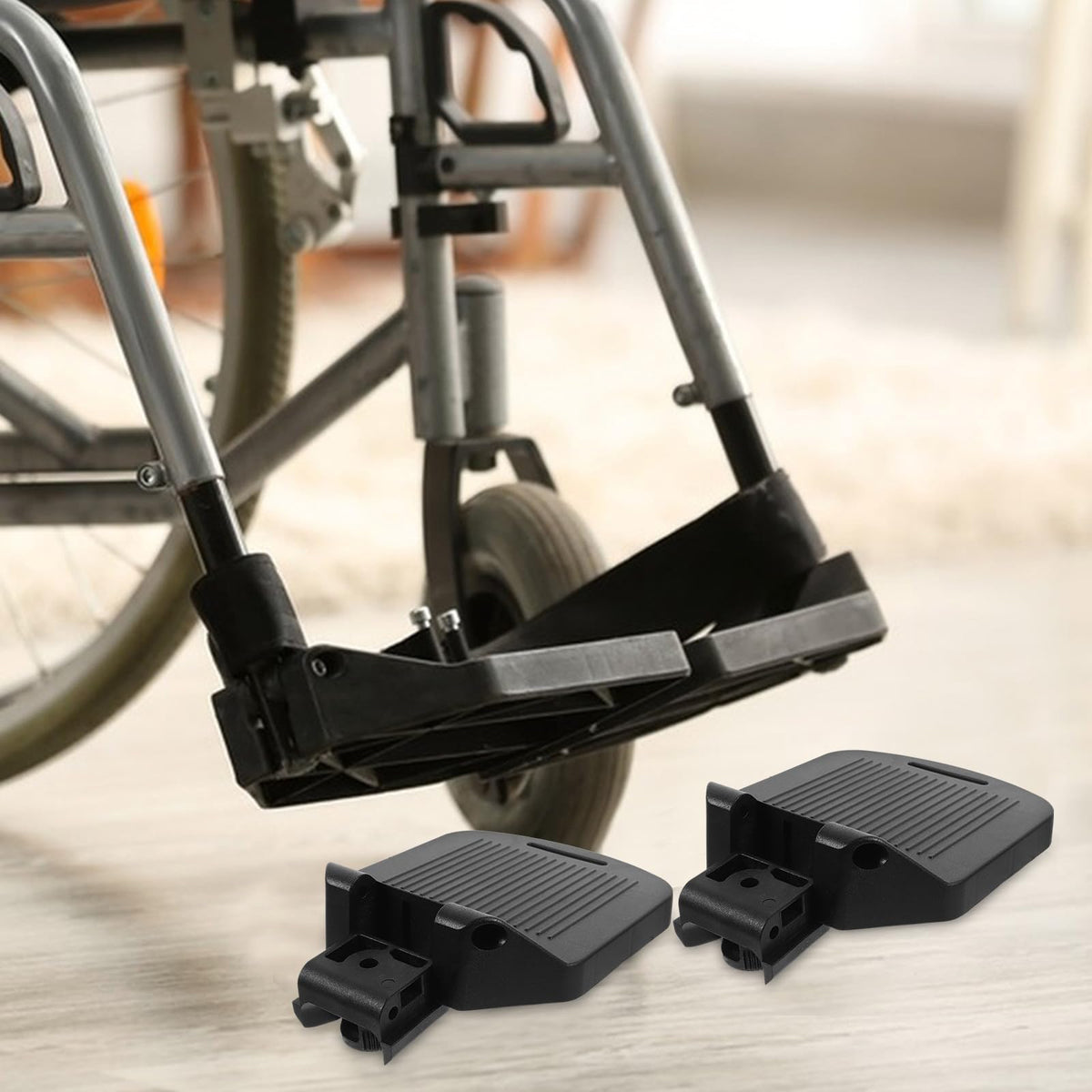 Heavy Duty Adjustable Wheelchair Footrest Pedals D784268