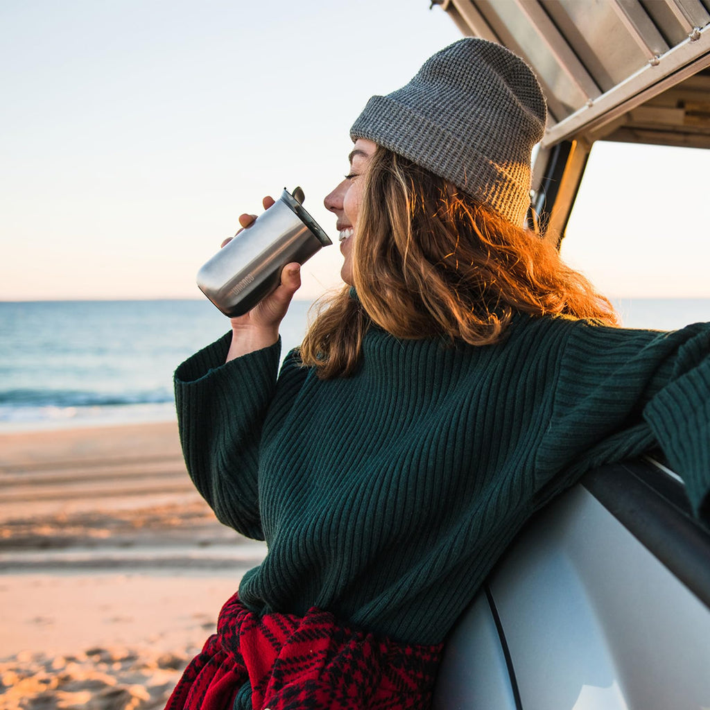 Portable Stainless Steel Drip Coffee Maker with 10 Cone Paper Filters D186997