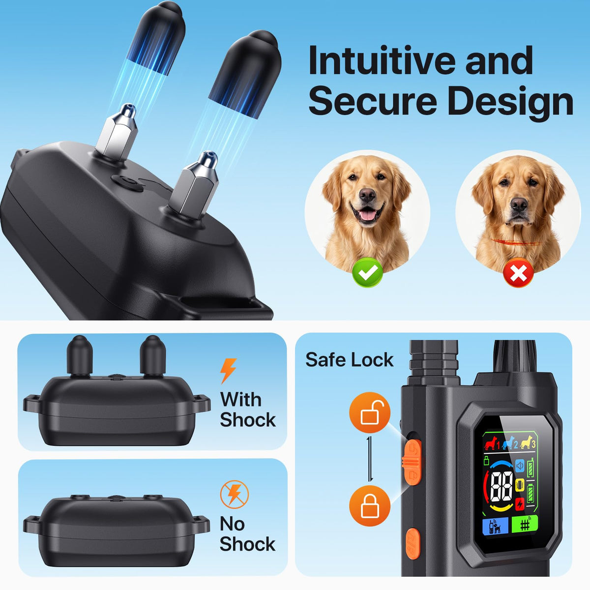 Wireless Dog Collar Fence System & Training Collar X810