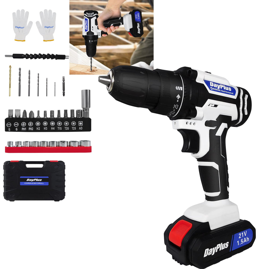 21V Cordless Drill Set with Battery and Fast Charger L9994