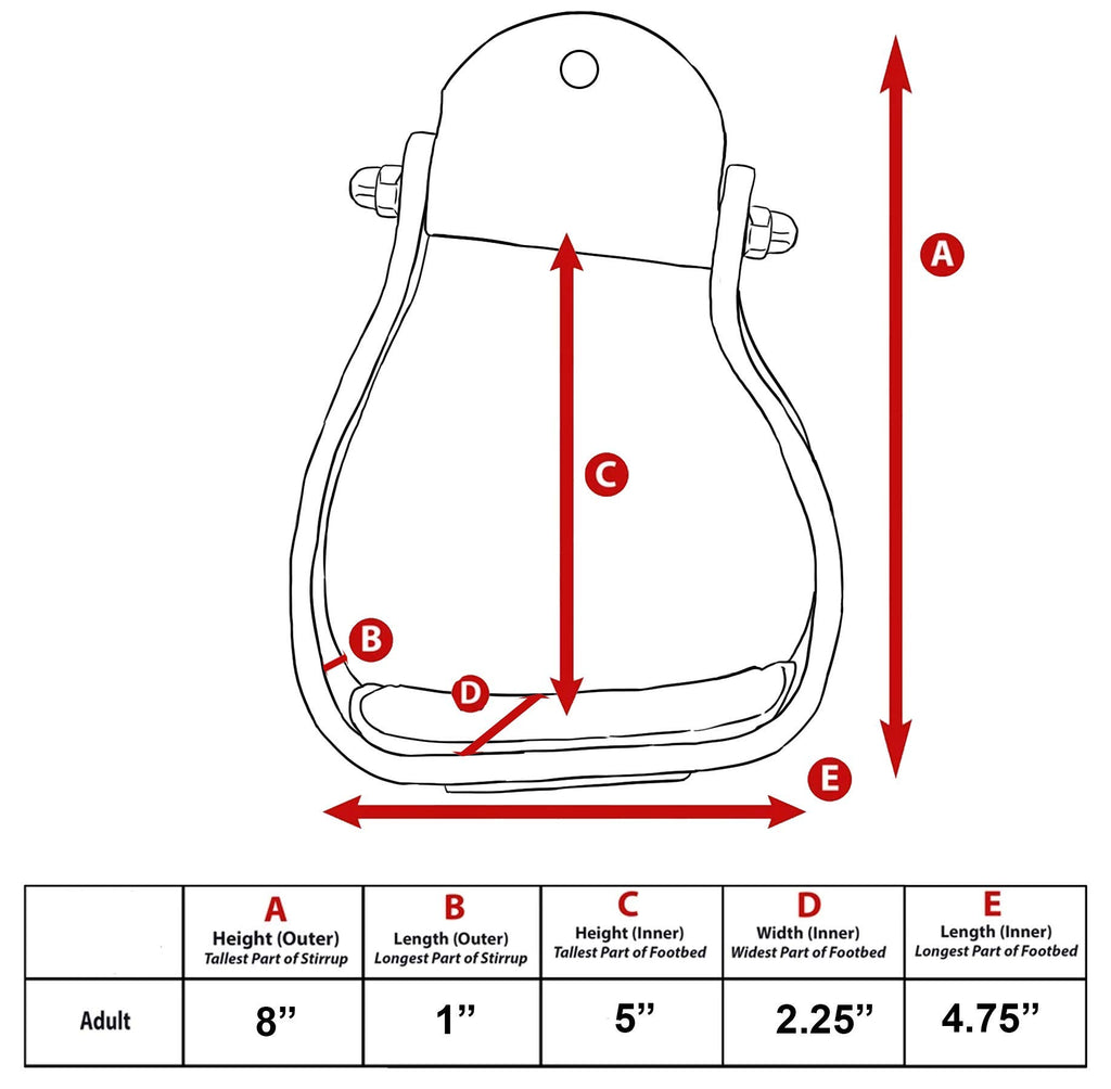 Angled Engraved Western Show Stirrups Y46070