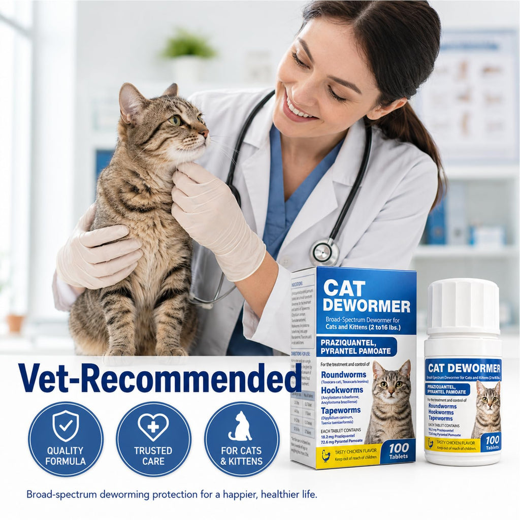 Cat and Kitten Dewormer 100 Tablets T2878