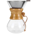 High Temp Glass Coffee Drip Pot with Reusable Filter 600ml U42023