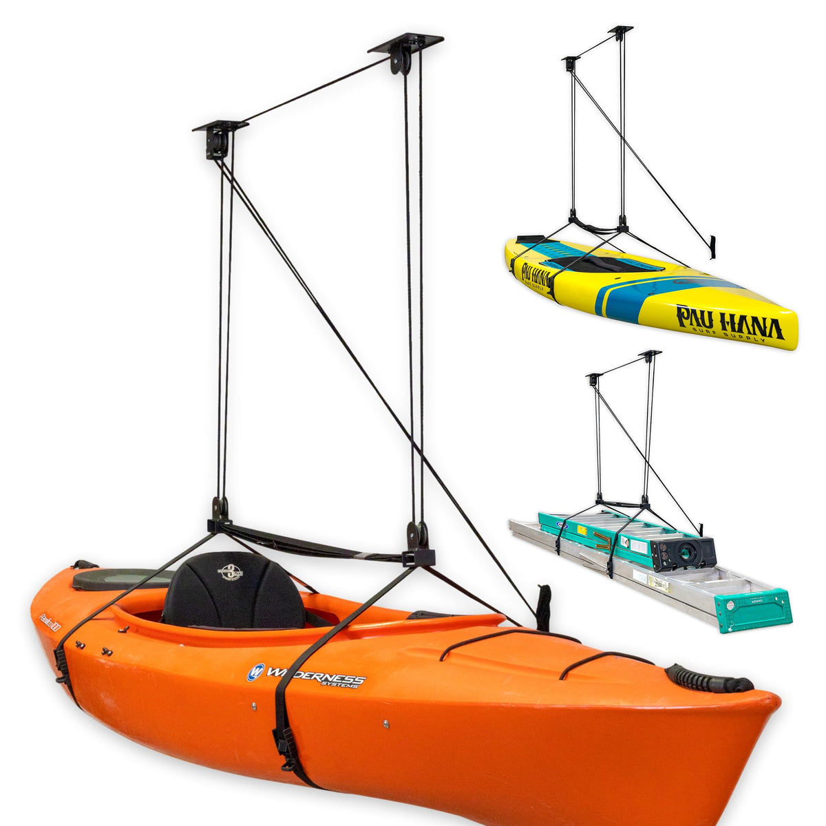 Kayak and Canoe Ceiling Hoist Storage Rack T59256