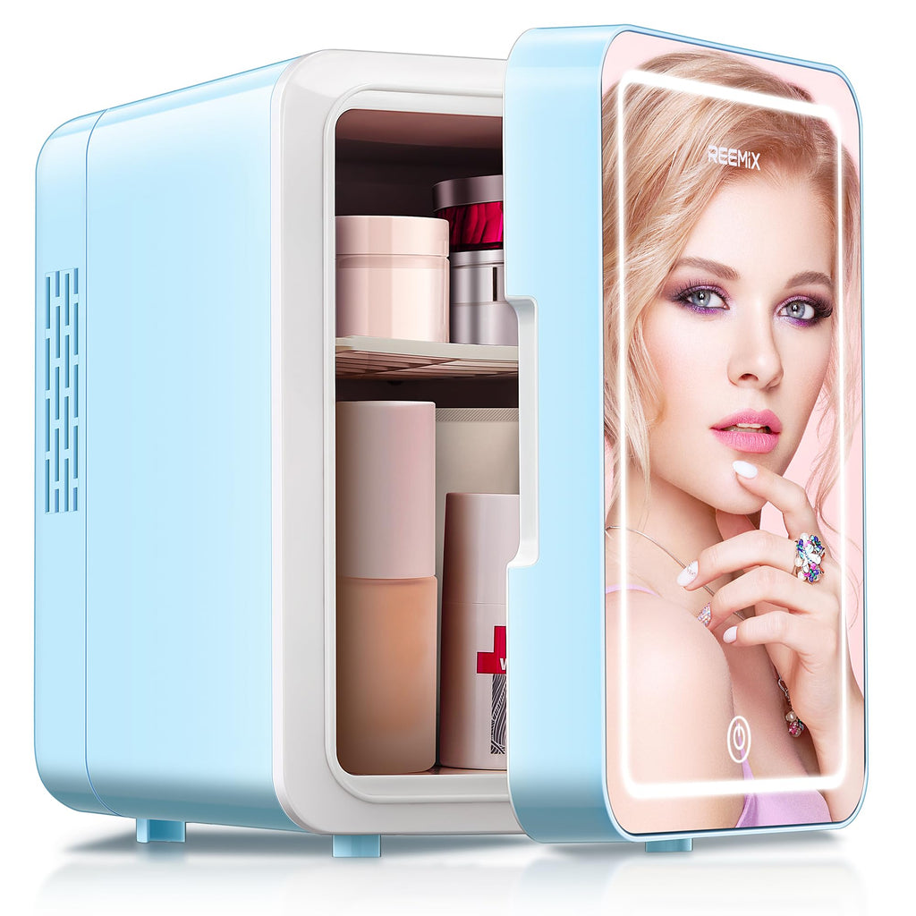 Mini Beauty Fridge with LED Mirror Y67860