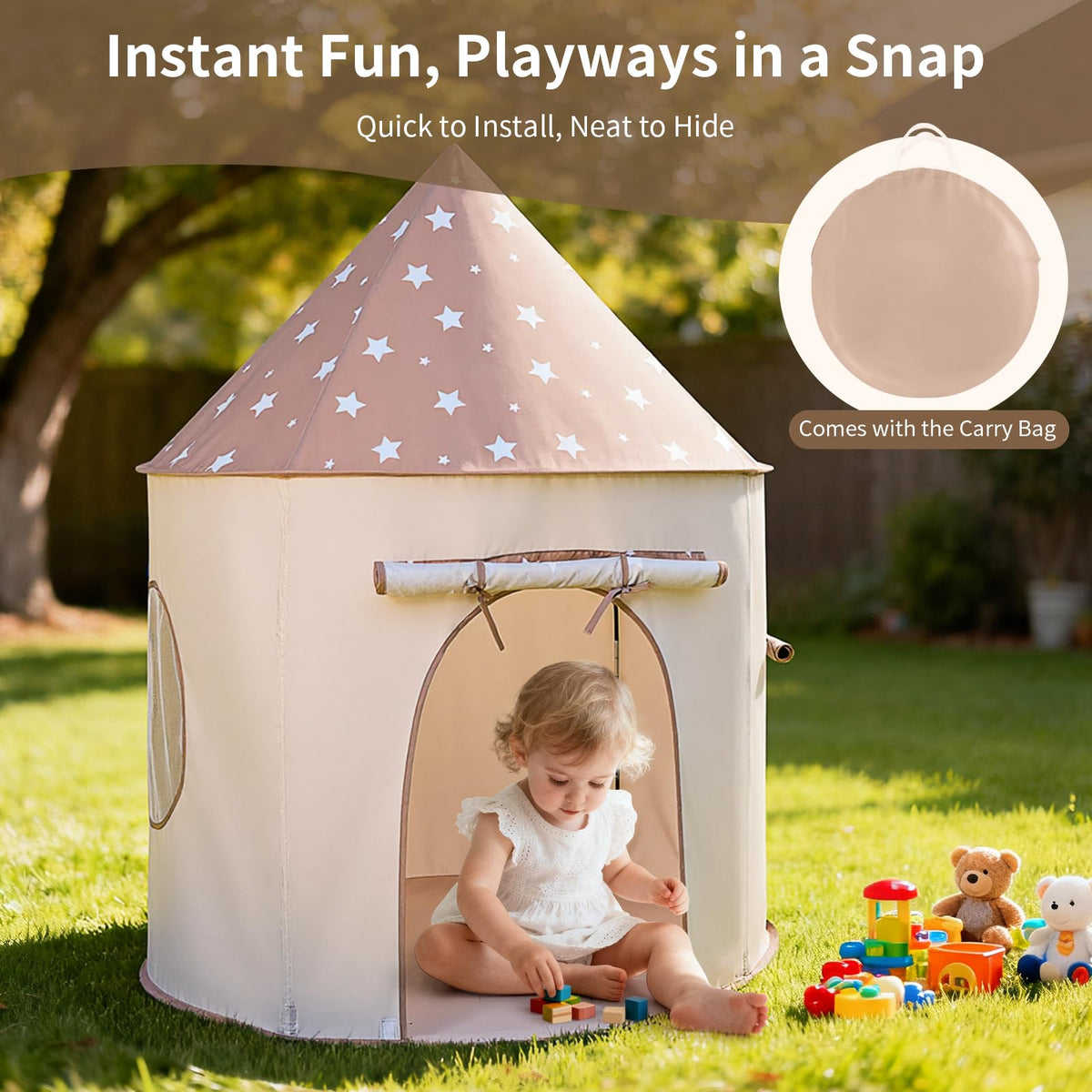Kids Tent with Crawl Tunnel and Ball Pit A182