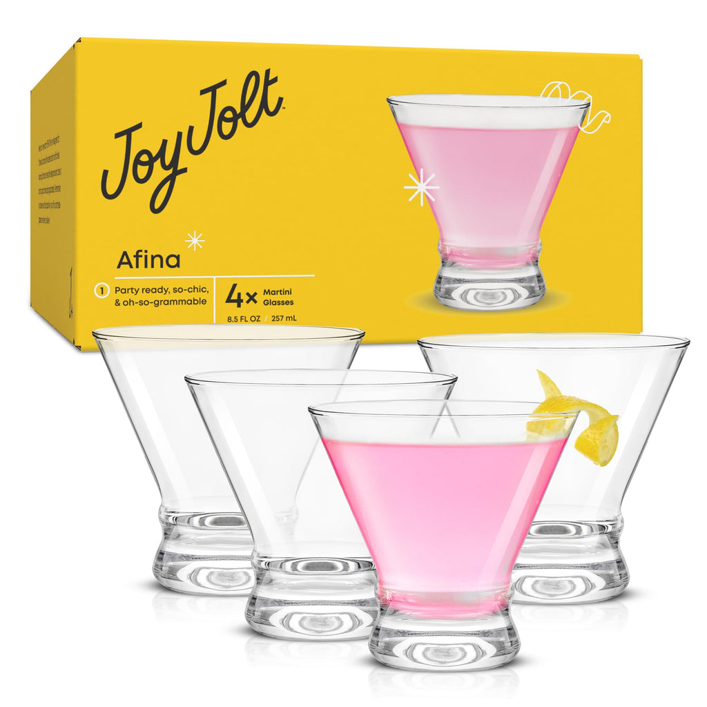 Stemless Martini Glasses Set of 4 U42081