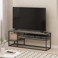 3-Tier Grey Oak TV Stand up to 65 Inch B6261