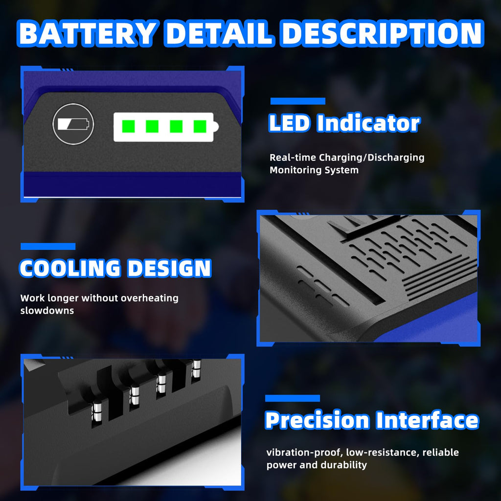 40V 4.0Ah Rechargeable Lithium-Ion Battery A316