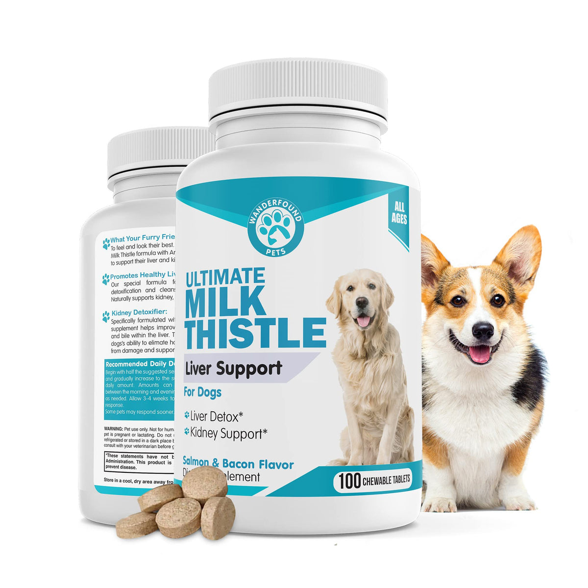Milk Thistle & SAMe100 for Dogs F709