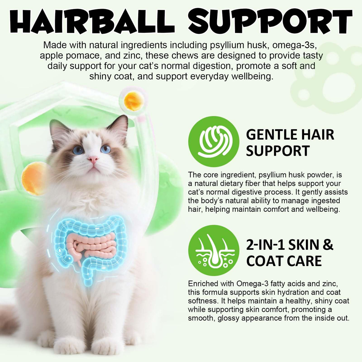 Chicken Flavor Hairball Support Chews L446
