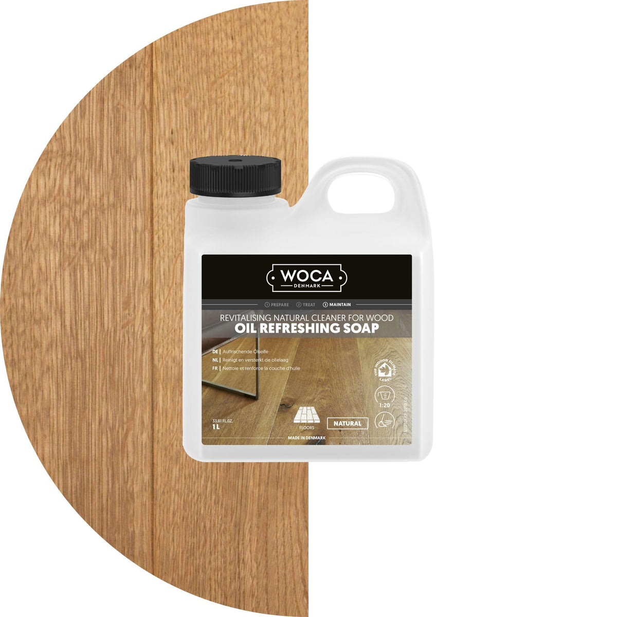 Natural 1L Plant-Based Oil Soap Wood Floor Cleaner V44002