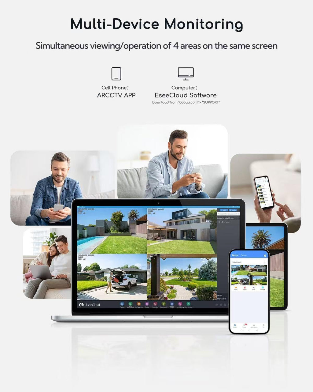 Solar Security Cameras Wireless Outdoor V4195