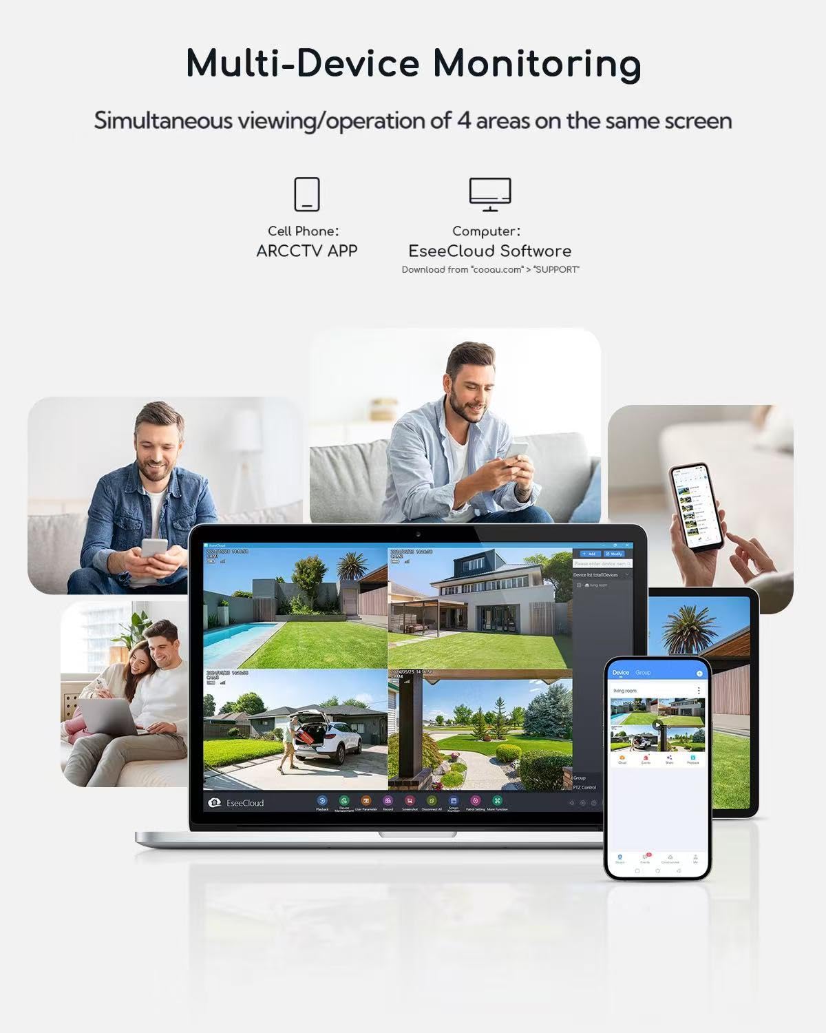 Solar Security Cameras Wireless Outdoor V4195