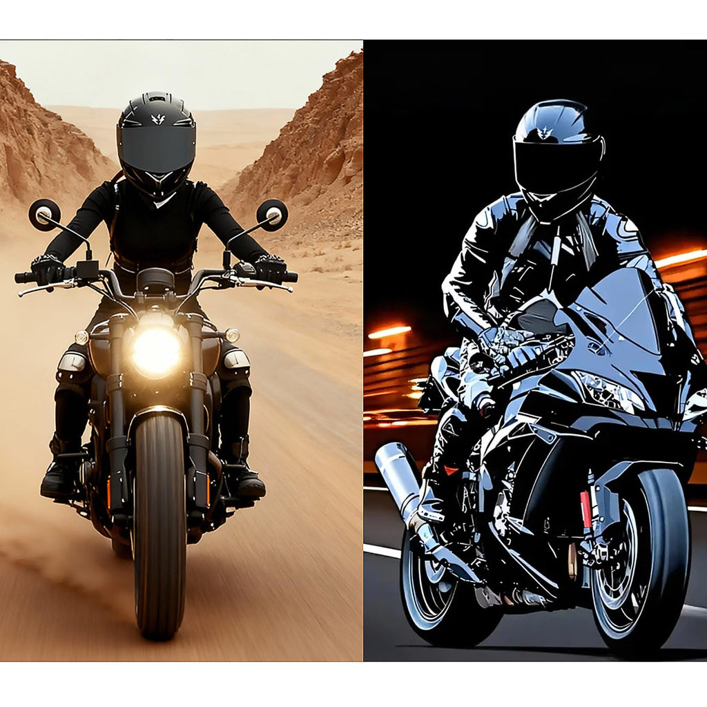 Motorcycle Full Face Helmet with Dual Visor M690756