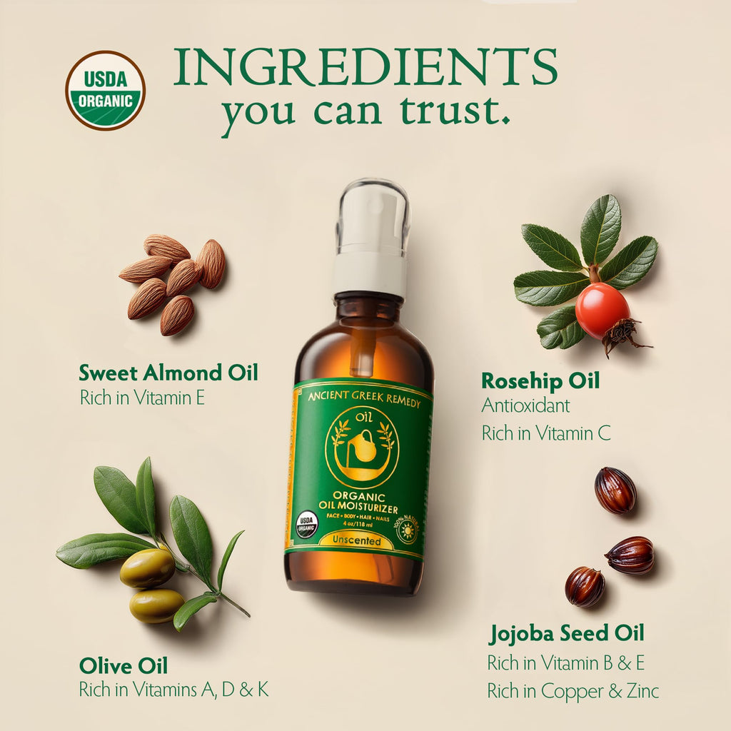 Unscented Organic Face Oil 4 oz O980535