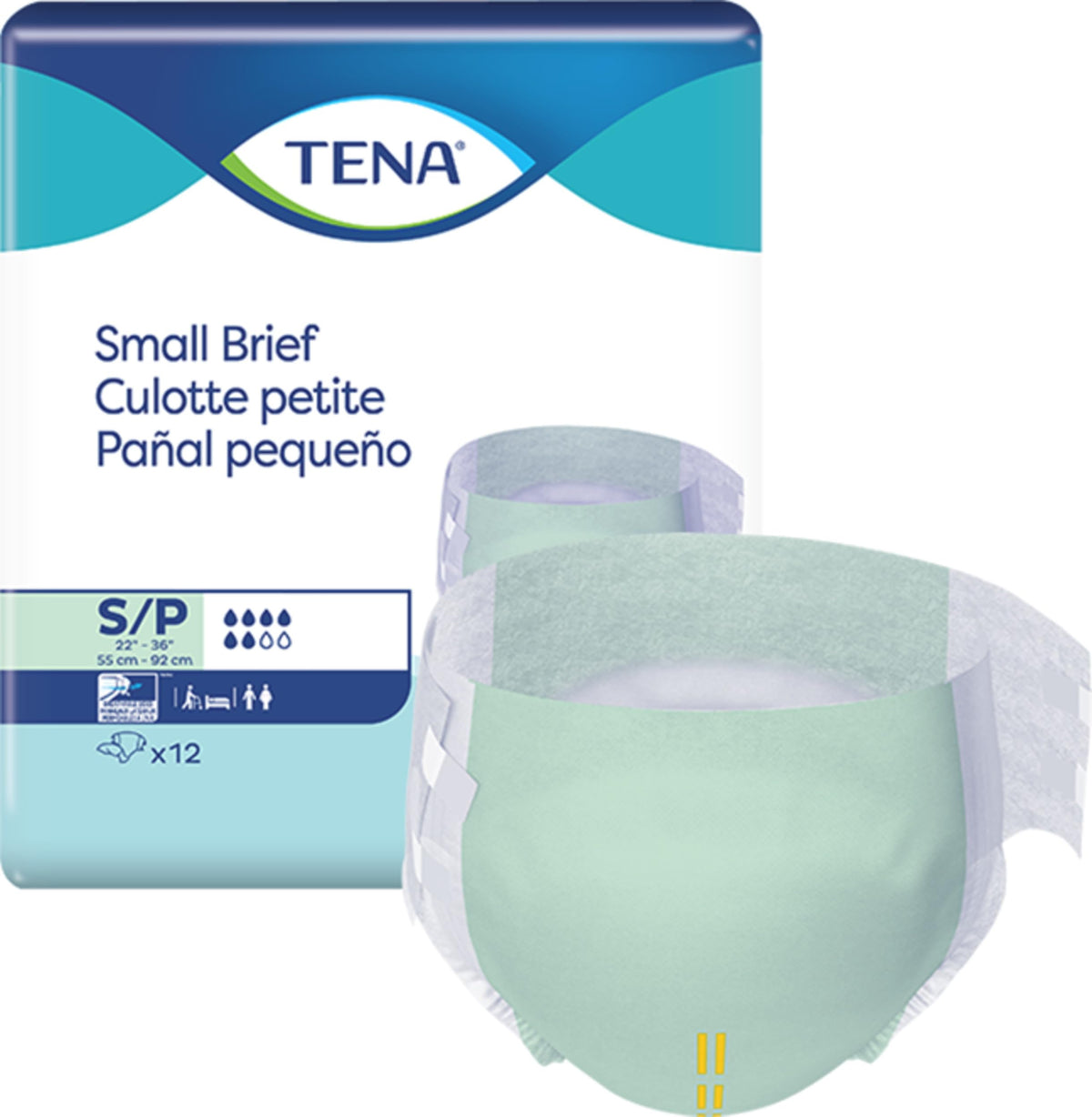 Small Heavy Absorbency Disposable Brief E178