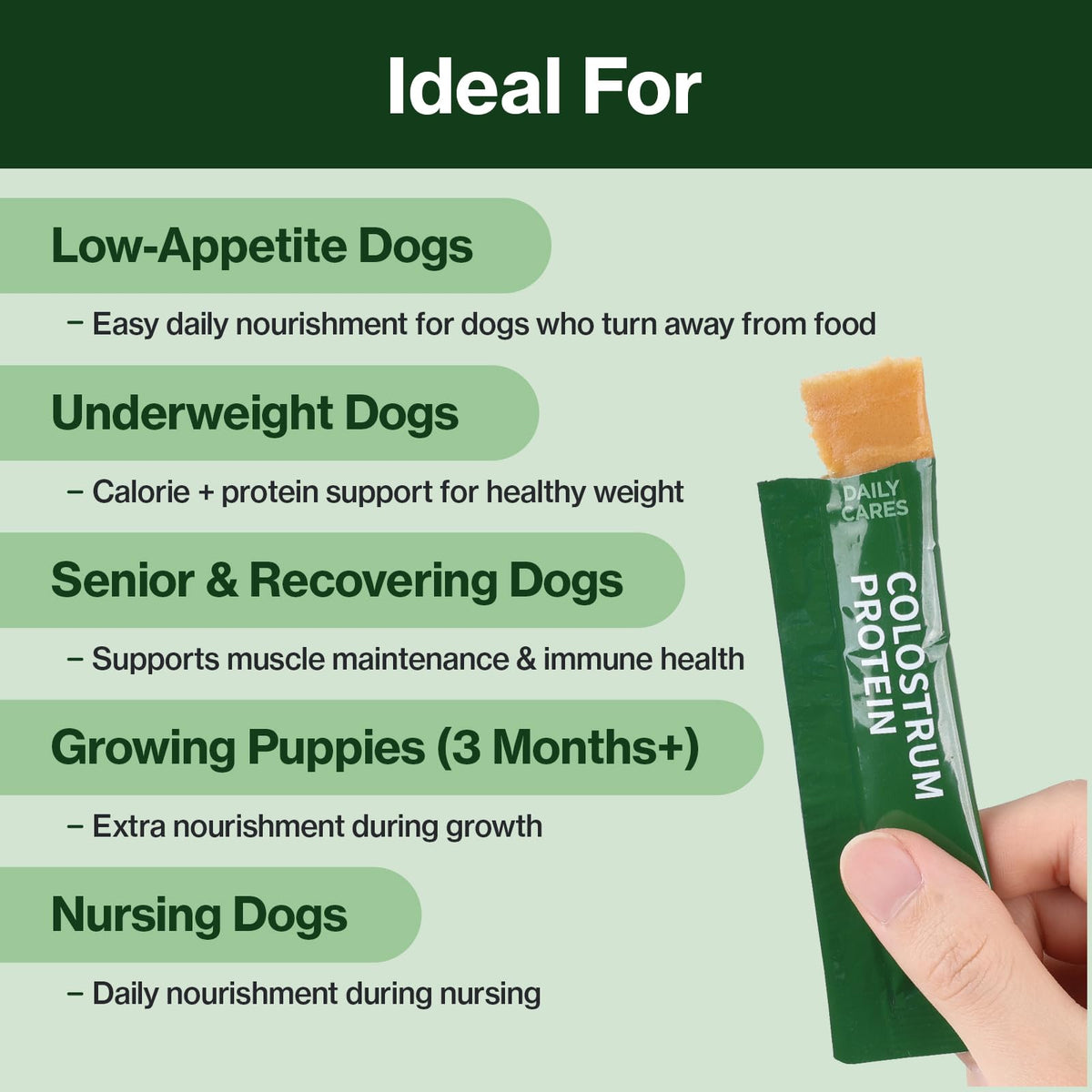 Colostrum Whey Protein Dog Supplement 30 Tubes U439353