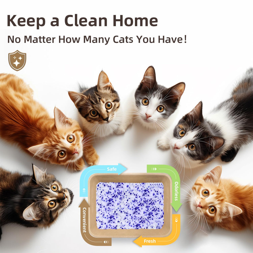 Crystal Cat Litter Silica Gel Non-Clumping Unscented 17.2 lb O73103