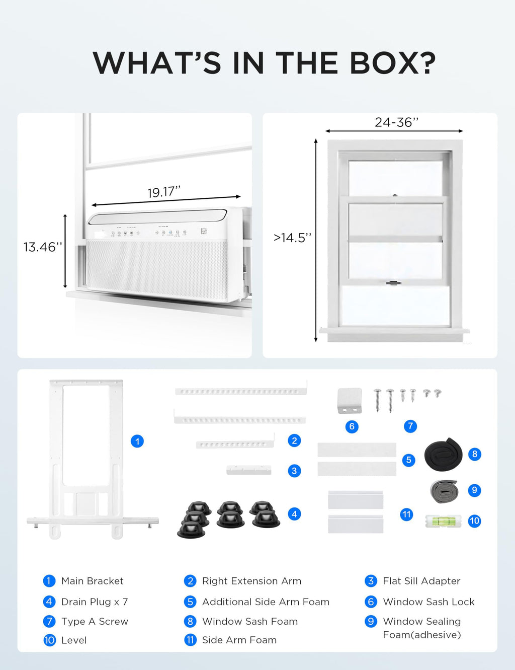 U-Shaped Window Air Conditioner P893474