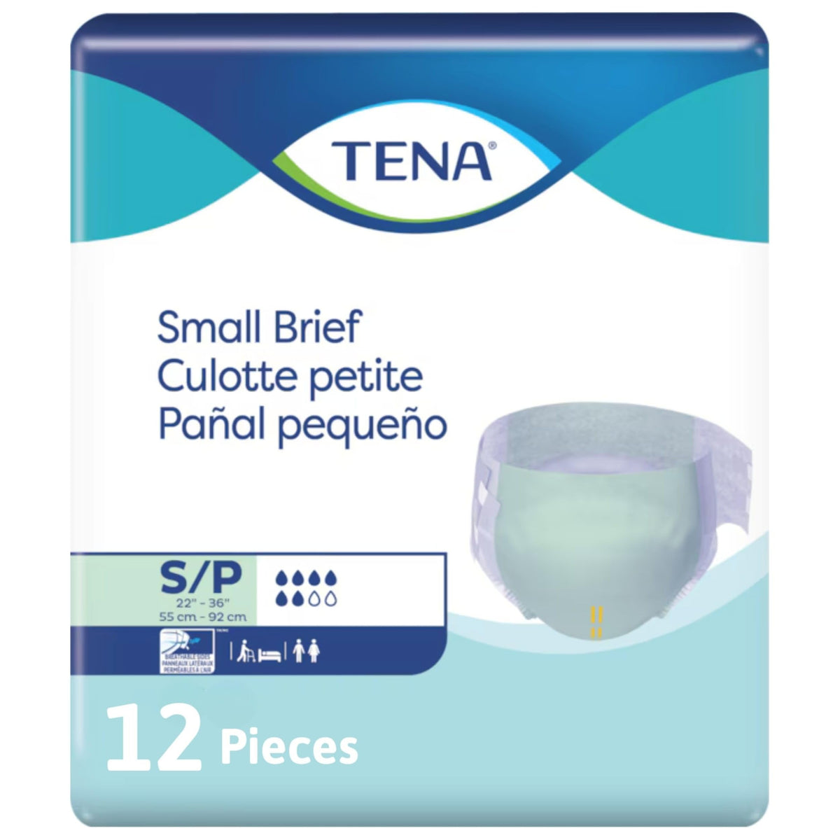 Small Heavy Absorbency Disposable Brief E178