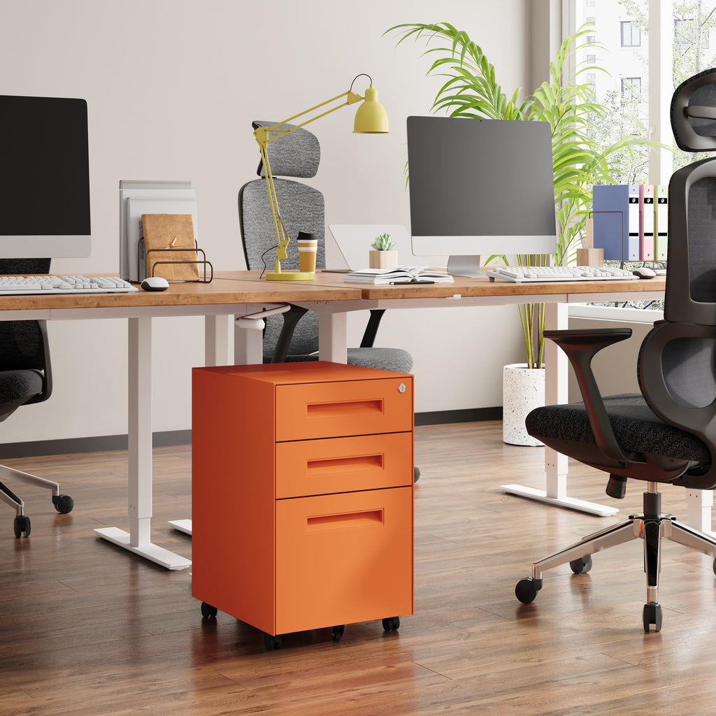 3 Drawer Metal Rolling File Cabinet G2556