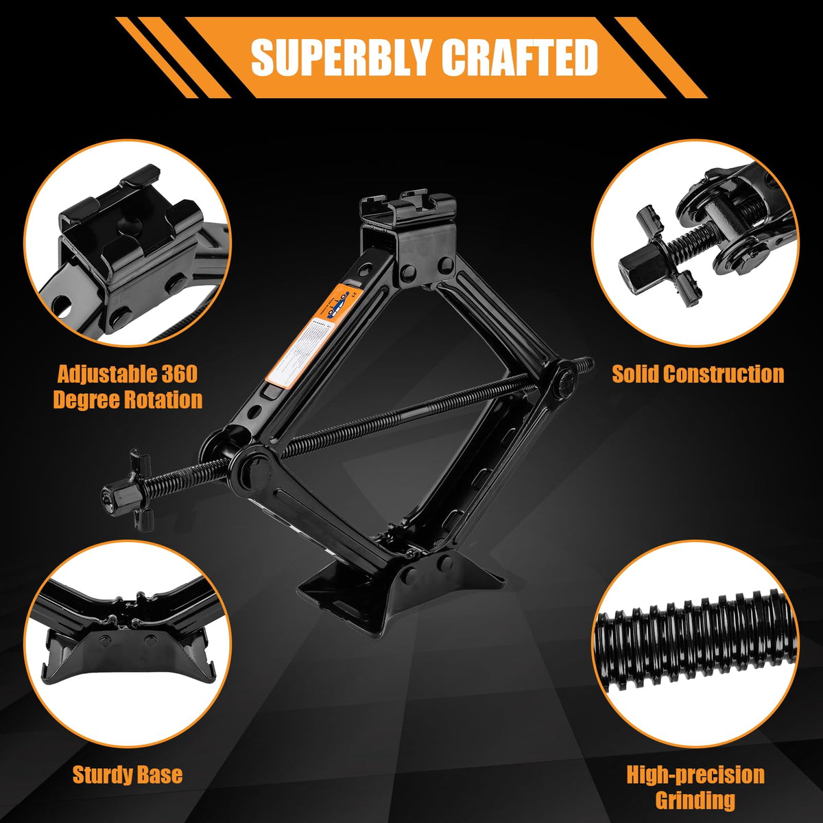 2 Ton Scissor Jack Kit with Lug Wrench V903