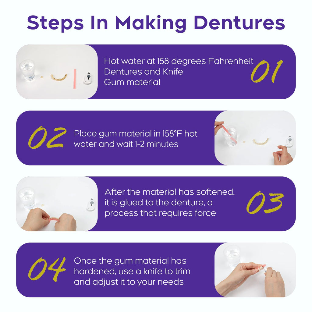 DIY Denture Kit for Upper & Lower Teeth S376