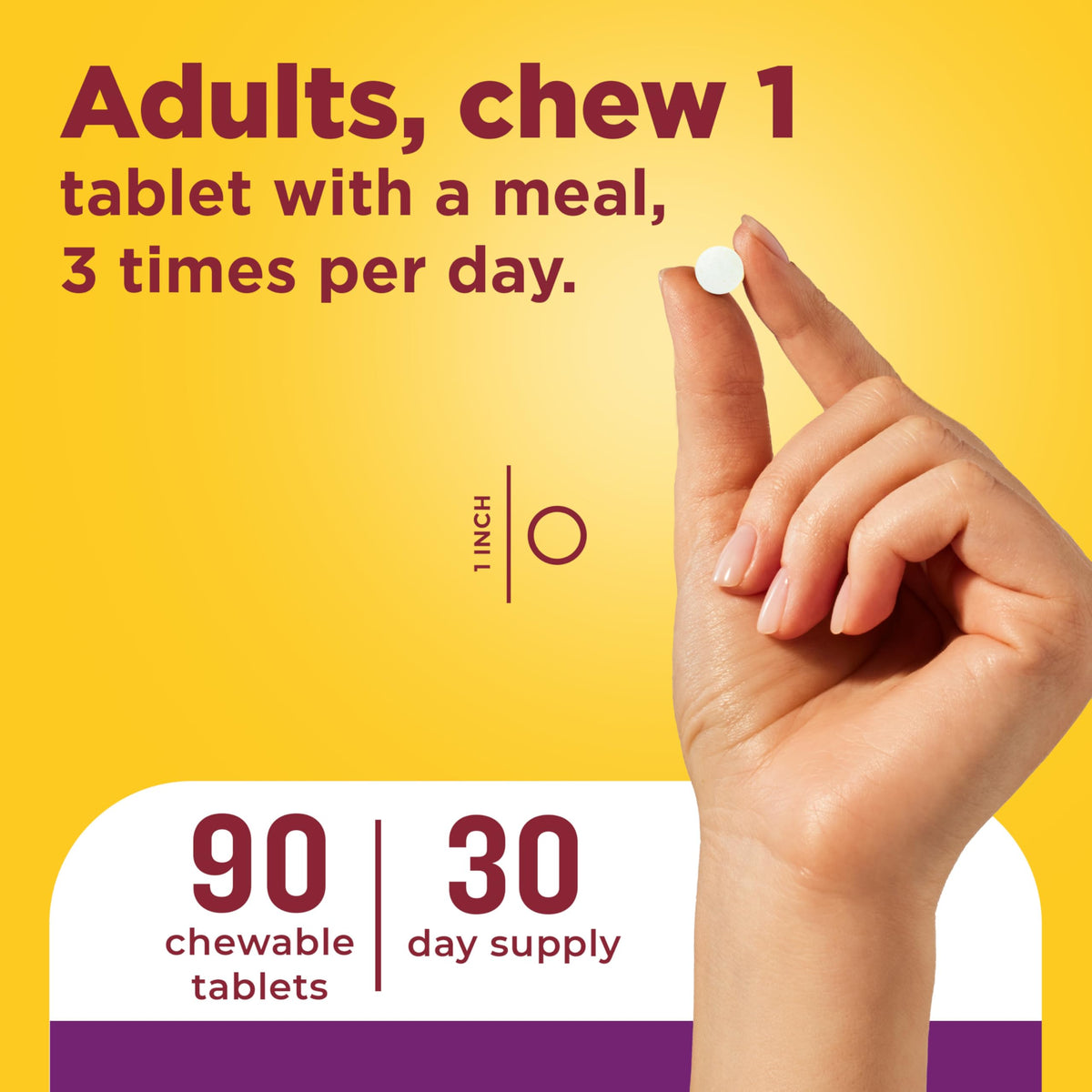Digestive Enzymes 90 Chewable Tablets A36083