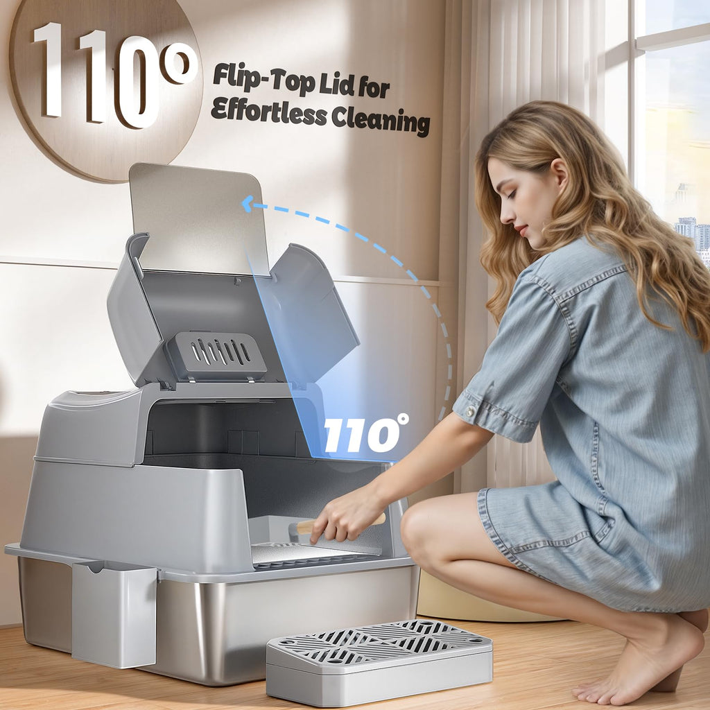 Stainless Steel Cat Litter Box P2772