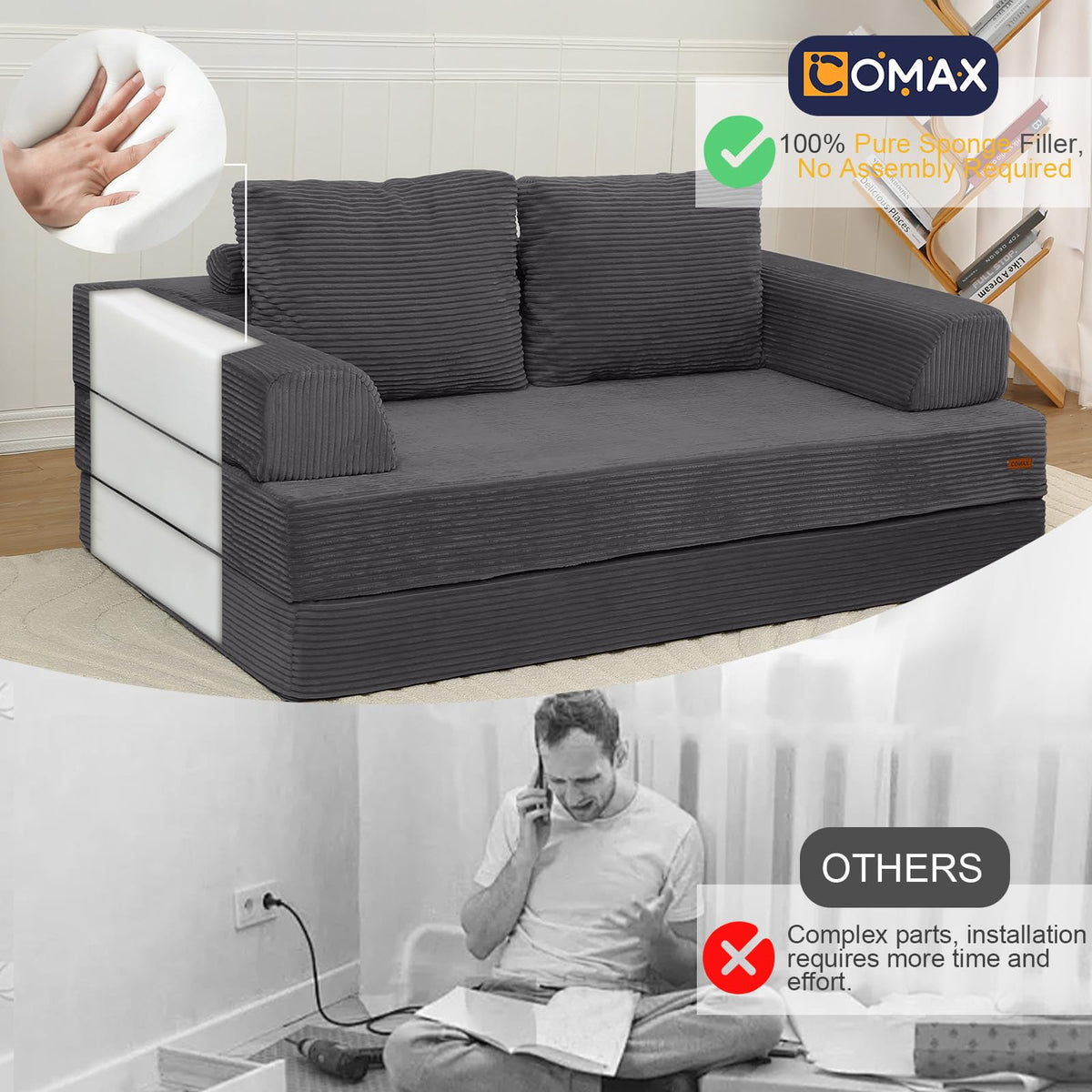 Convertible Futon Sofa Bed O40889