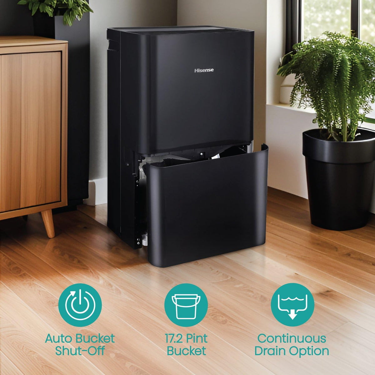 50-Pint Portable Dehumidifier with Built-In Pump X783432