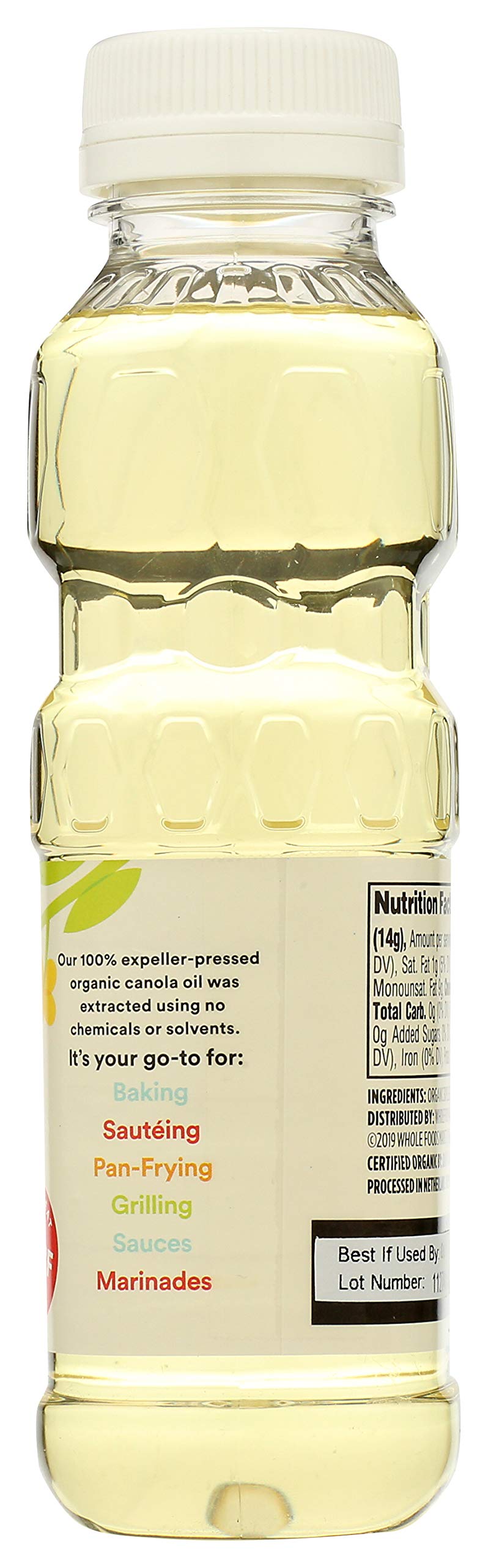 Organic Canola Cooking Oil, 16 Fl Oz (Pack of 2) Q43258