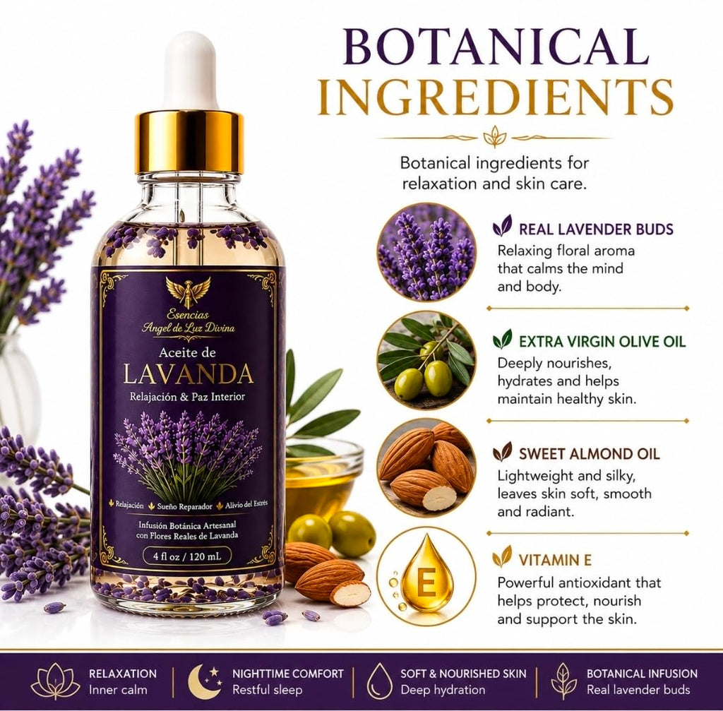 Lavender Body Oil 4 Fl Oz H12462