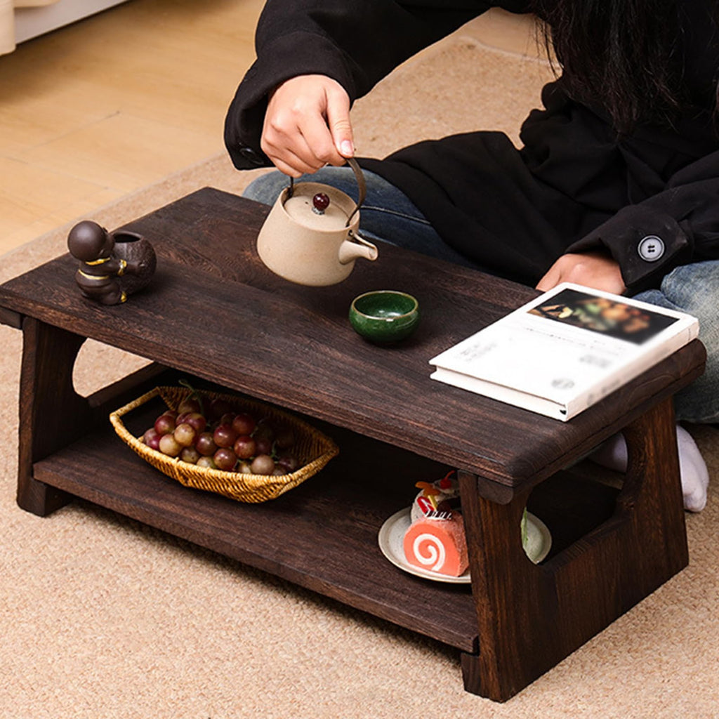 Foldable Japanese Low Floor Table 60x30x22cm Y4807