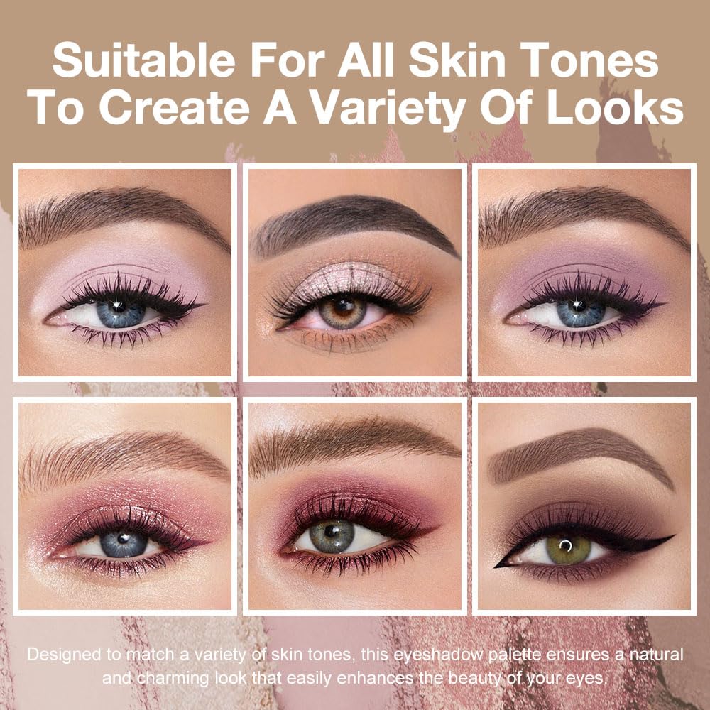 6 Colors Mini Rose Pink Eyeshadow Palette X5201