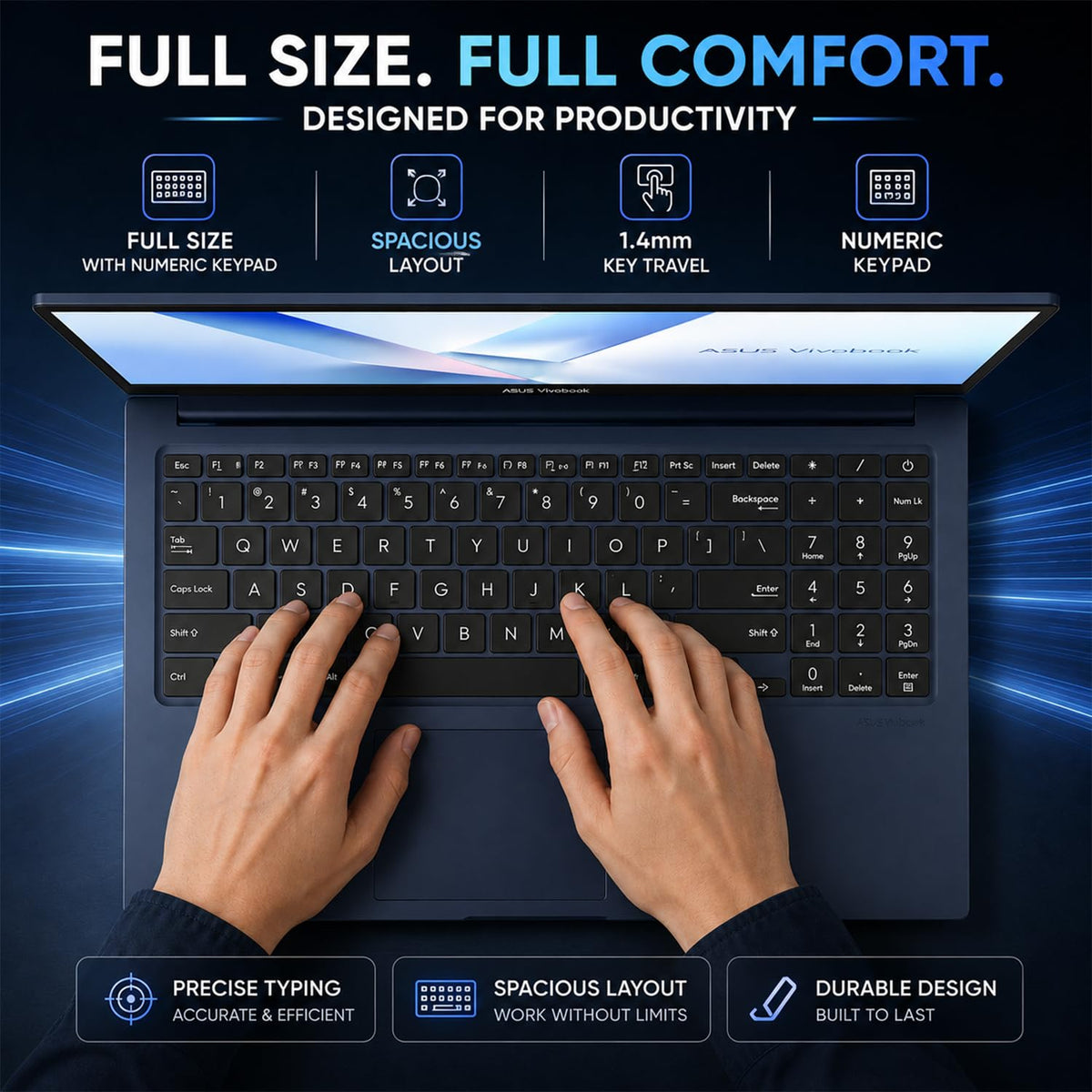 15.6" FHD IPS Intel Core 3 16GB DDR5 256GB SSD Laptop P52837