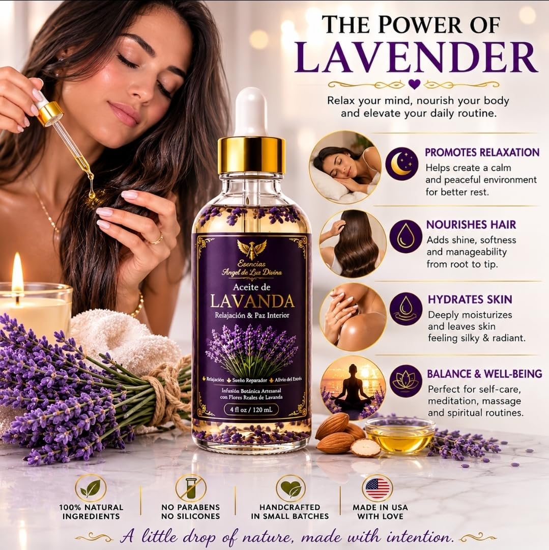 Lavender Body Oil 4 Fl Oz H12462