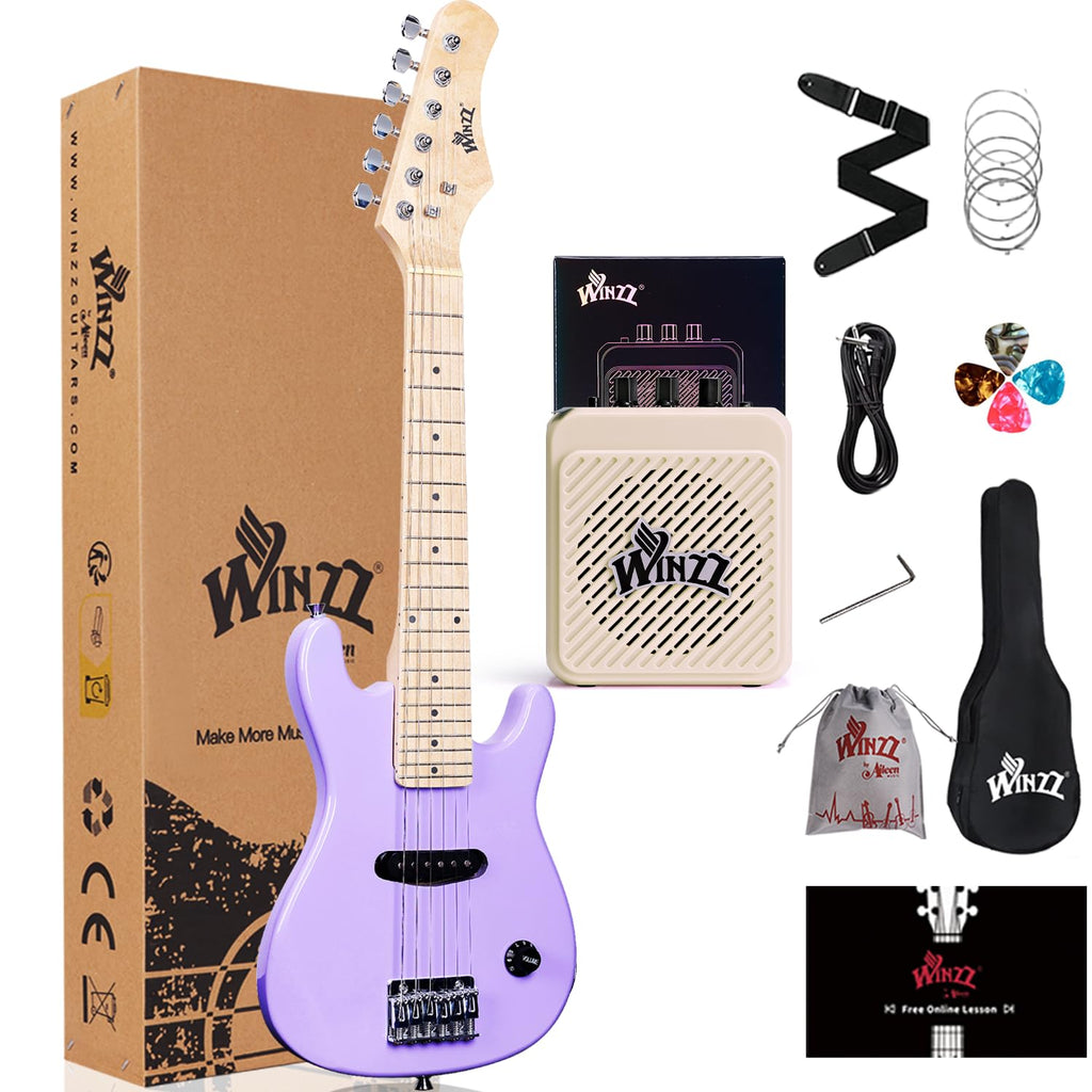 30 Inches Right Handed Electric Guitar with Beginner Kit F2333