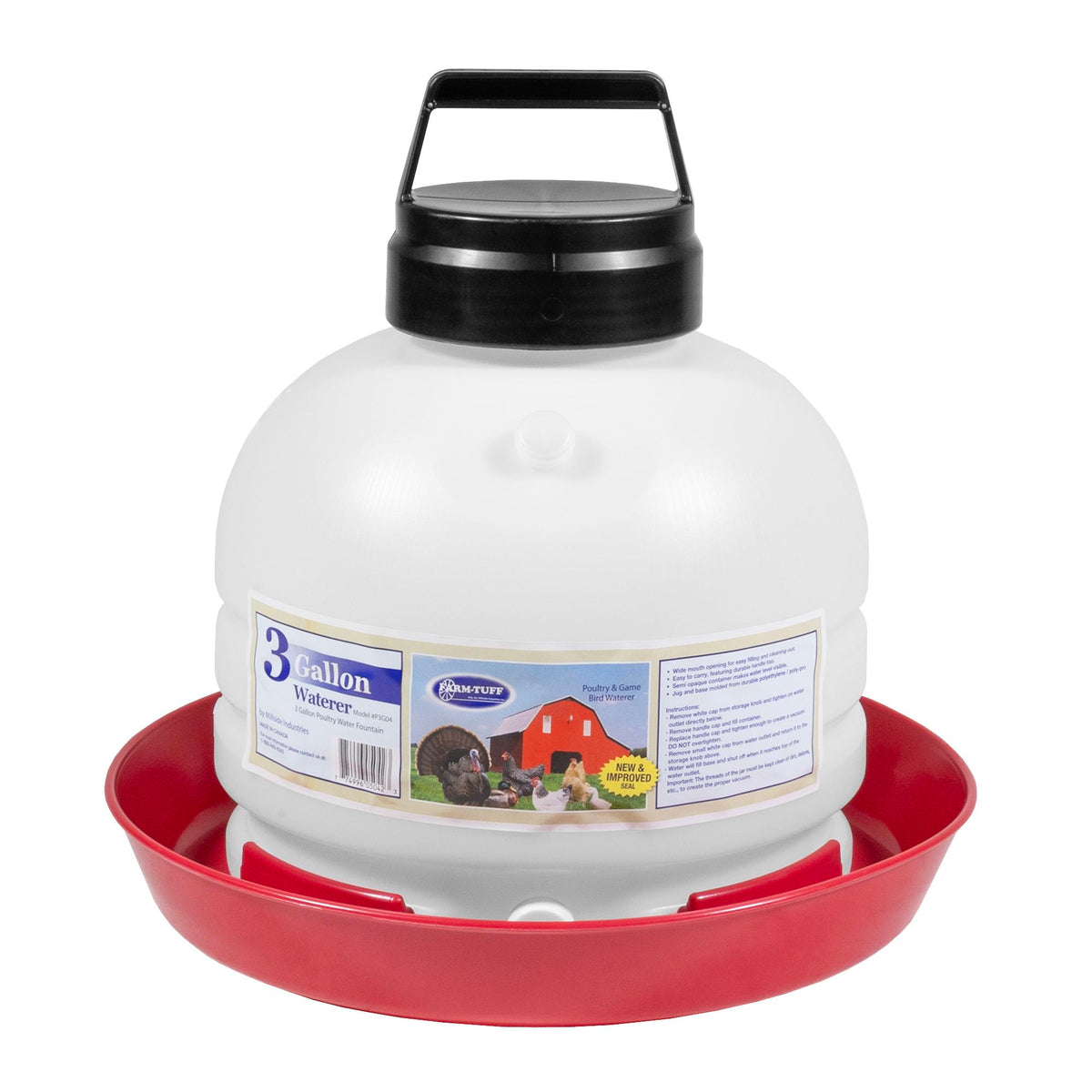 3 Gallon BPA-Free Plastic Hanging Chicken Waterer Y38494