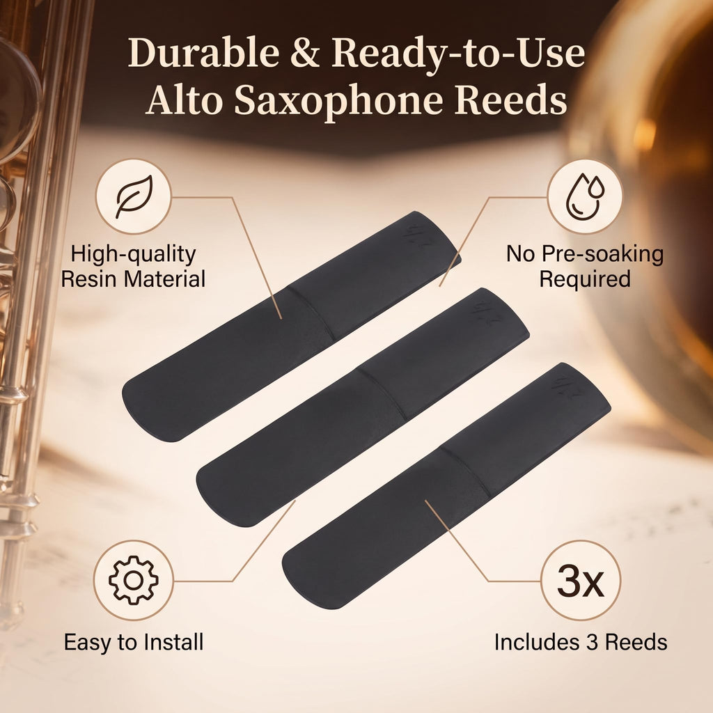 Plastic Alto Saxophone Reeds 2.5 U29356