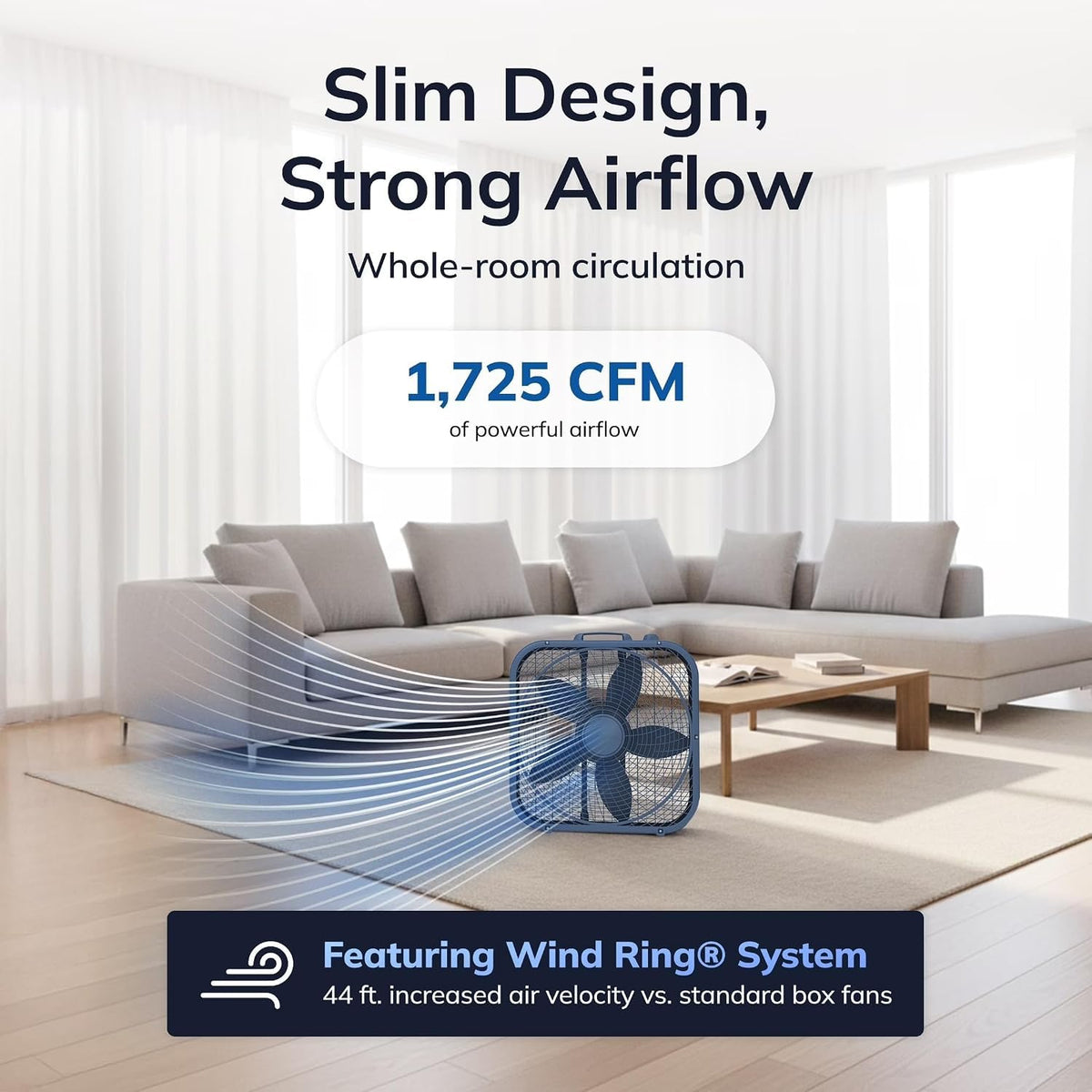 20-Inch 3-Speed Box Fan O554761